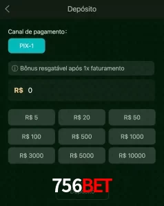 deposits 756BET