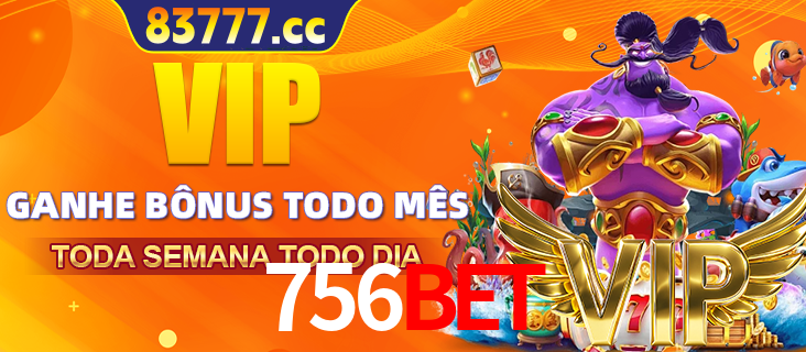 Banner promocional do 756bet oferecendo 100% de recompensas adicionais contínuas para quem fizer o login diário (Daily sign-in), com um mascote de coelho.